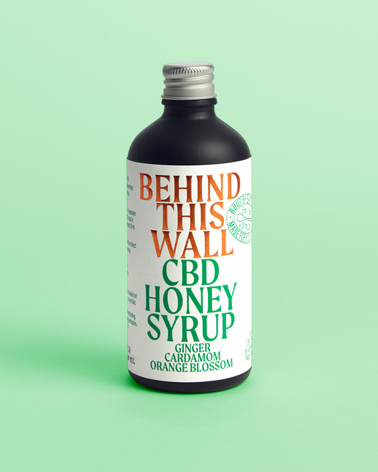 Behind This Wall CBD Honey Syrup – Ginger, Cardamom, Orange Blossom